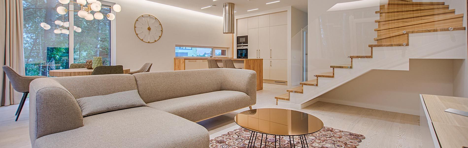 modern open living interior design