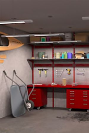 garage after organizing